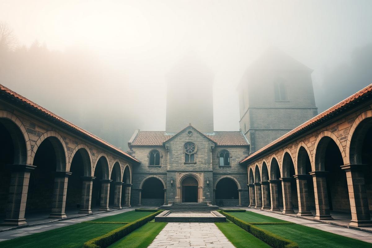 Monasterio del siglo XIV en la Garrotxa